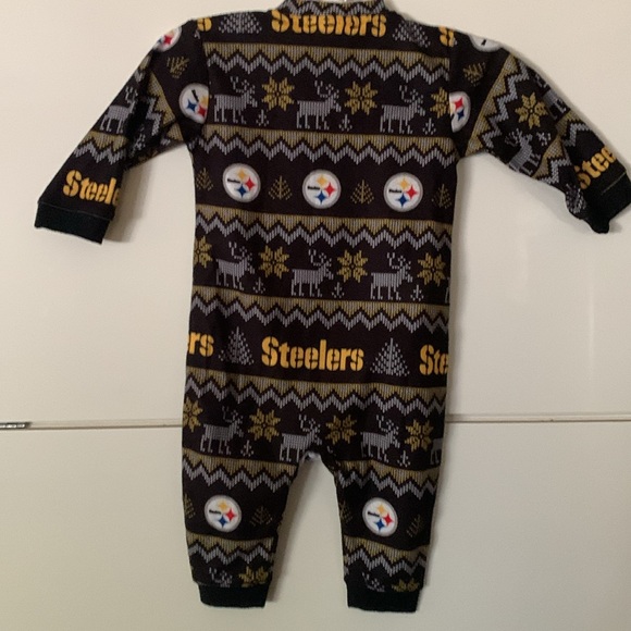 Pittsburgh Steelers NFL 0/3month one piece pajamas - Picture 6 of 8